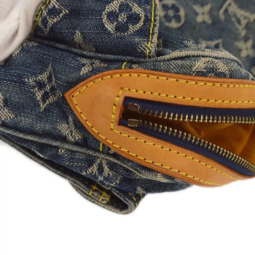 Louis Vuitton Blue Monogram Denim Bum Bag Waist Pouch - Picture 2 of 10